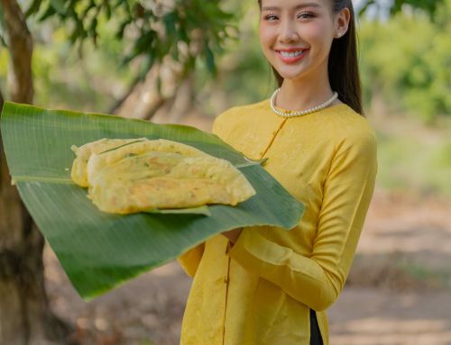 Miss Intercontinental Bao Ngoc becomes the ambassador of the southern folk cake festival