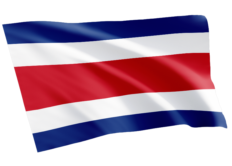 Costa-Rica-waving-flag